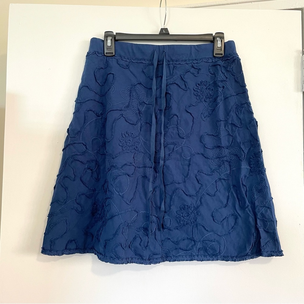 Max Studio A-Line Embroidered Skirt